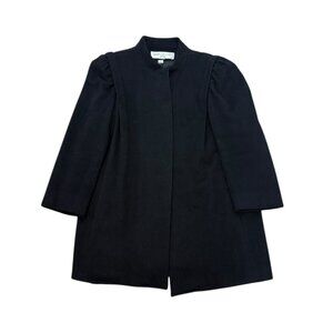 Vintage women’s Bert Newman Coat black 100% wool 1990s